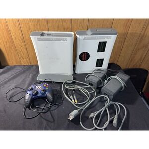 Microsoft Xbox 2 360 Bundle 1  Pro System  White Consoles for Parts/Repair